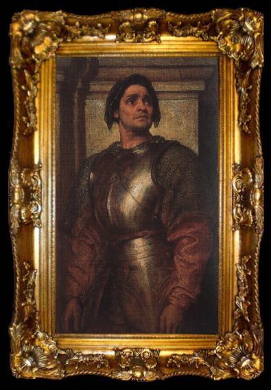 framed  Lord Frederic Leighton A Condottiere, ta009-2